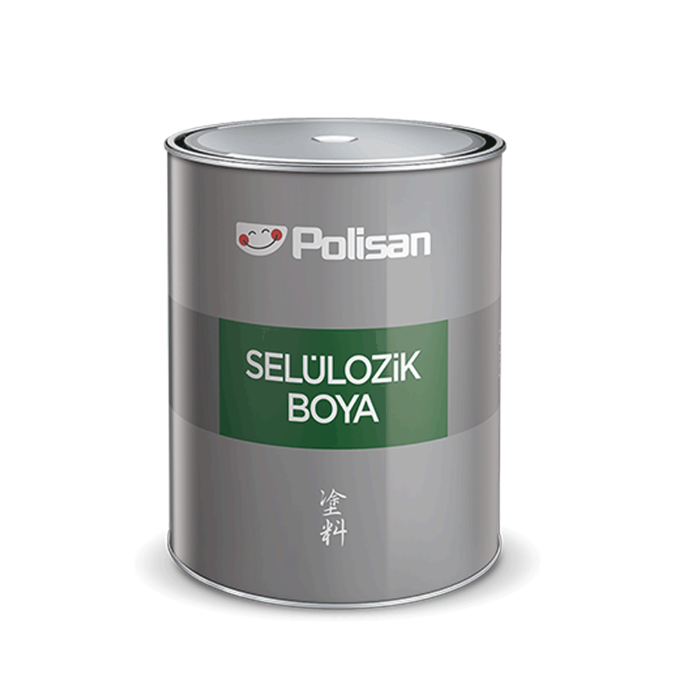 Polisan Selülozik Boya Mat Siyah - 2,3 Lt