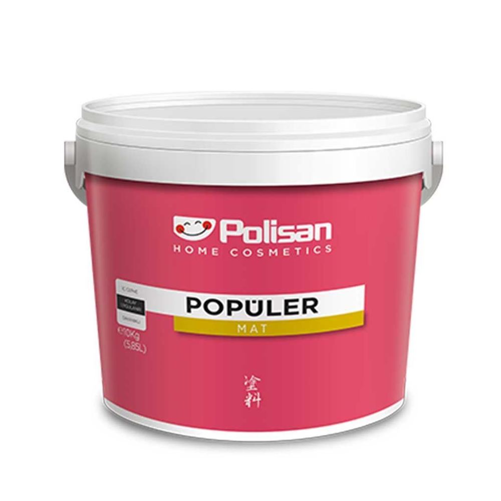 Polisan Popüler Plastik Beyaz Boya 3 Kg